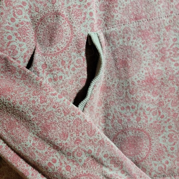 Alternative  Vintage Look Washed High Low Yoga Hoodie Size Large - Picture 5 of 12